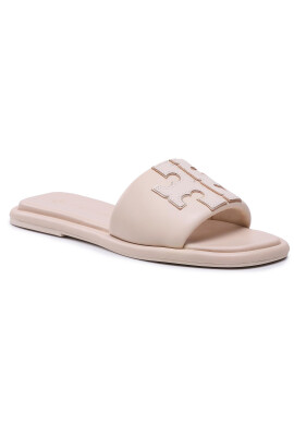 Tory Burch Чехли Double Sport Slide 79985 Бежов - Pepit.bg
