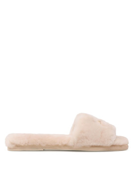 Tory Burch Чехли Double T Shearling 83484 Бежов - Pepit.bg
