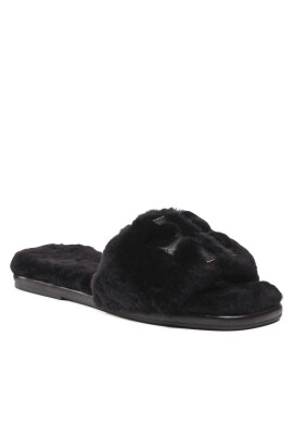 Tory Burch Чехли Double T Shearling 83484 Черен - Pepit.bg