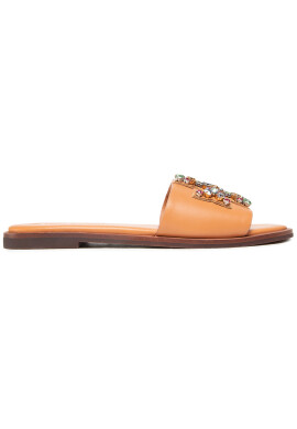 Tory Burch Чехли Ines Embellished 84241-200 Кафяв - Pepit.bg