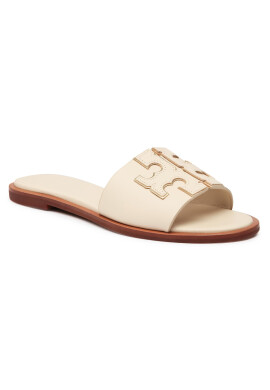 Tory Burch Чехли Ines Slide 50109 Бежов - Pepit.bg