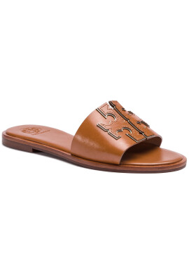 Tory Burch Чехли Ines Slide 50109 Кафяв - Pepit.bg