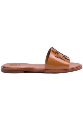 Tory Burch Чехли Ines Slide 50109 Кафяв - Pepit.bg