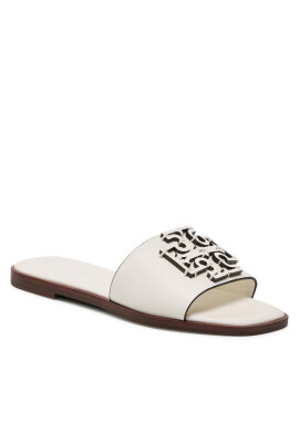 Tory Burch Чехли Ines Slide 88784 Бял - Pepit.bg
