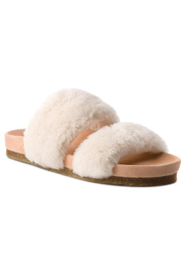 Tory Burch Чехли Sheldon Shearling Two 50166 Бял - Pepit.bg