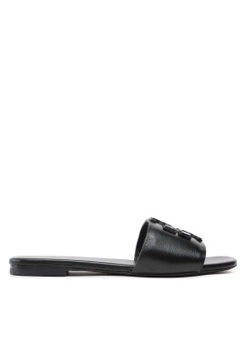 Tory Burch Чехли Double Stack Logo Slide 149466 Черен - Pepit.bg