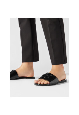 Tory Burch Чехли Eleanor Slide Patent Leather 149266 Черен - Pepit.bg