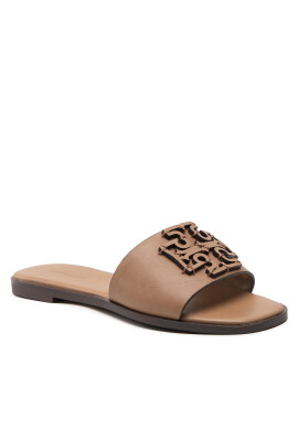 Tory Burch Чехли Ines Slide 88784 Кафяв - Pepit.bg
