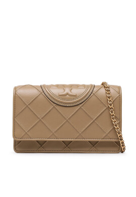 Tory Burch Дамска чанта Fleming Soft Chain Wallet 138853 Кафяв - Pepit.bg