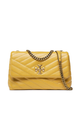 Tory Burch Дамска чанта Kiara Chevron Small 90452 Жълт - Pepit.bg