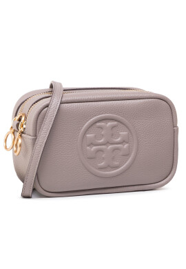 Tory Burch Дамска чанта Perry Bombe Mini 55691 Сив - Pepit.bg