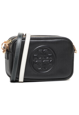 Tory Burch Дамска чанта Perry Dombe Double Strap Mini Bag 73524 Черен - Pepit.bg
