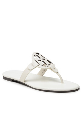 Tory Burch Джапанки Miller 90582 Бял - Pepit.bg