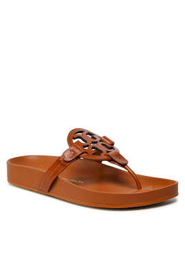 Tory Burch Джапанки Miller Cloud Calf 81032 Кафяв - Pepit.bg