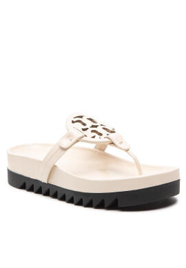 Tory Burch Джапанки Miller Cloud Lug Softy 136401 Бежов - Pepit.bg