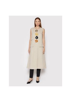 Tory Burch Елек Longline 83580 Бежов Regular Fit - Pepit.bg