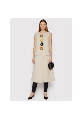 Tory Burch Елек Longline 83580 Бежов Regular Fit - Pepit.bg
