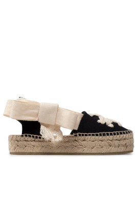 Tory Burch Еспадрили Woven Double Espadrille 140308 Черен - Pepit.bg