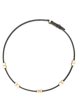 Tory Burch Гривна Miller Double Wrap Bracelet 82720 Черен - Pepit.bg