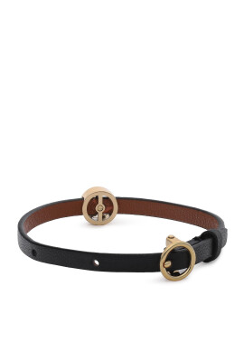 Tory Burch Гривна Miller Leather Bracelet 88955 Черен - Pepit.bg