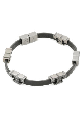 Tory Burch Гривна Serif-T Stackable Bracelet 80702 Черен - Pepit.bg