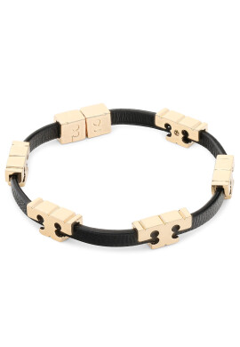 Tory Burch Гривна Serif-T Stackable Bracelet 80706 Черен - Pepit.bg
