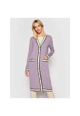 Tory Burch Кардиган Longline Madeline 84537 Виолетов Regular Fit - Pepit.bg