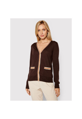 Tory Burch Кардиган Madeline 57330 Кафяв Regular Fit - Pepit.bg