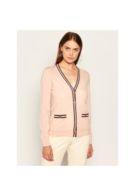 Tory Burch Кардиган Madeline 57330 Розов Regular Fit - Pepit.bg