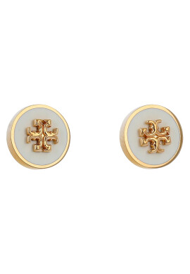 Tory Burch Обици Kira 90547 Бял - Pepit.bg