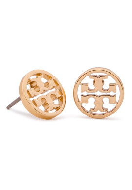 Tory Burch Обици Logo Circle Stud Earring 11165518 Златист - Pepit.bg