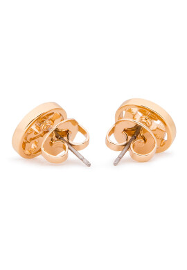 Tory Burch Обици Logo Circle Stud Earring 11165518 Златист - Pepit.bg
