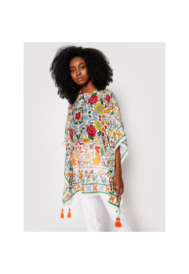 Tory Burch Плажна рокля Printed Beach 75243 Бял Regular Fit - Pepit.bg