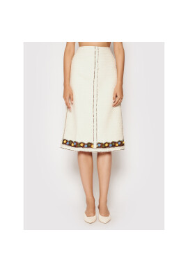 Tory Burch Пола тип трапец Tweed 83582 Бежов Regular Fit - Pepit.bg