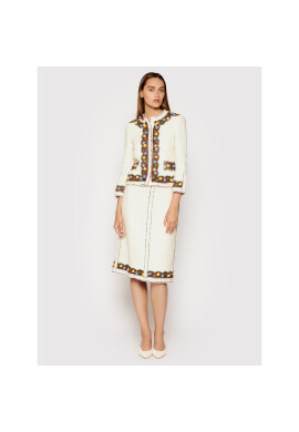 Tory Burch Пола тип трапец Tweed 83582 Бежов Regular Fit - Pepit.bg