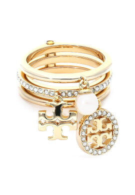 Tory Burch Пръстен Miller Pave Charm Ring 76348 Златист - Pepit.bg