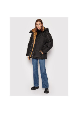 Tory Burch Пухено яке Hooded Down 83635 Черен Oversize - Pepit.bg