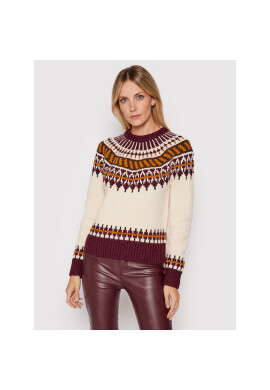 Tory Burch Пуловер Fair Isle 84420 Бежов Regular Fit - Pepit.bg