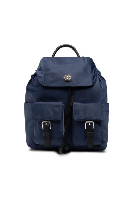 Tory Burch Раница Virginia Flap Backpack 85061 Тъмносин - Pepit.bg