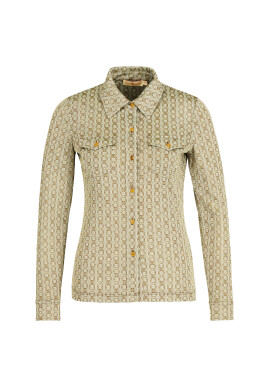Tory Burch Риза 55100 Бежов Slim Fit - Pepit.bg