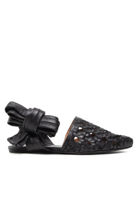 Tory Burch Сандали Basketweave Wrap Flap 85255 Черен - Pepit.bg