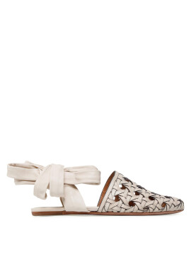 Tory Burch Сандали Basketweave Wrap Flat 85255 Бежов - Pepit.bg