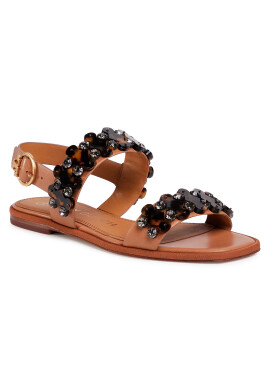 Tory Burch Сандали Delaney 71711 Кафяв - Pepit.bg
