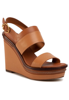 Tory Burch Сандали Selby 120Mm Wedge 63549 Кафяв - Pepit.bg