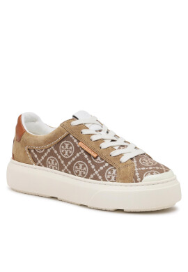 Tory Burch Сникърси Monogram Ladybug 150229 Кафяв - Pepit.bg