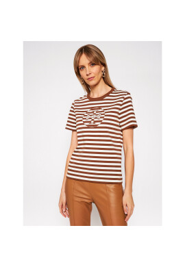 Tory Burch Тишърт Striped Logo 63871 Цветен Regular Fit - Pepit.bg