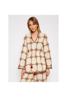Tory Burch Туника Embroidered 76789 Бежов Regular Fit - Pepit.bg
