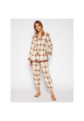 Tory Burch Туника Embroidered 76789 Бежов Regular Fit - Pepit.bg
