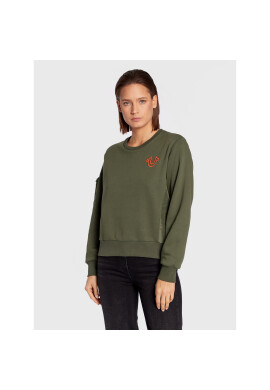 True Religion Суитшърт Utility 205634 Зелен Regular Fit - Pepit.bg