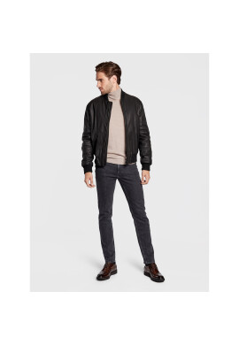 Trussardi Кожено яке 52S00756 Черен Regular Fit - Pepit.bg